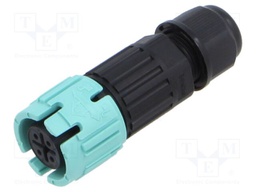 Connector: AC supply; soldering; male,female; 10A; 450V; ways: 4