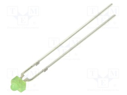 LED; green; 1.8mm; 1120mcd; 30°; Front: convex; 2.7VDC; No.of term: 2