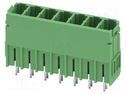 PCB headers, nominal cross section: 6 mm?, color: green, nom