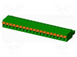 Connector: pluggable terminal block; plug; female; straight; 12A