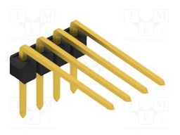 Connector: pin strips; pin header; male; PIN: 4; 2.54mm; THT; 1x4
