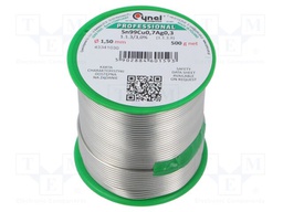 Soldering wire; Sn99Ag0,3Cu0,7; 1.5mm; 500g; lead free; 216÷227°C