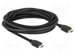 Cable; HDMI plug,both sides; HDMI 2.1; Len: 5m; black; 26AWG; black