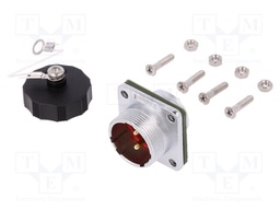 Socket; male; WF; PIN: 2; IP67; soldering; 500V; Case: size 20