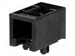 Socket; RJ11; PIN: 4; Cat: 3; low profile; Layout: 4p4c; SMT