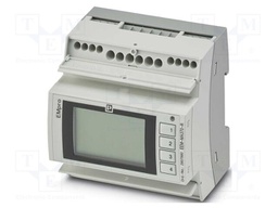 Meter: network parameters; for DIN rail mounting,horizontal
