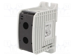 Splice terminal: rail; STB; 300mm2; ways: 1; terminals: 2; black