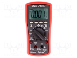 Digital multimeter; LCD (6000),with a backlit; 5x/s; True RMS