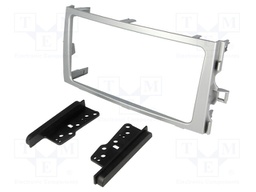 Radio mounting frame; Toyota; 2 DIN; light silver