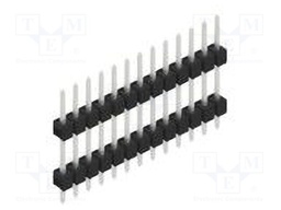 Connector: pin strips; pin header; male; PIN: 13; 2.54mm; THT; 1x13