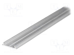 Profiles for LED modules; surface; natural; L: 2m; aluminium