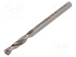 Drill bit; for metal; Ø: 3.8mm; L: 55mm; HSS-CO; bulk,industrial