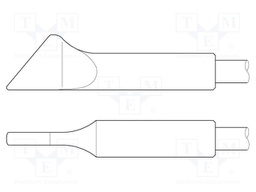 Tip; shovel; 3.5x0.7mm