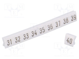 Marker; Application: ZG-G,ZUG,ZUG-G; white; Width: 4.5mm; PCV