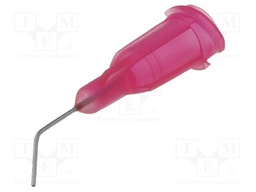 Needle: steel; 0.5"; Size: 25; bent at 45°; 0.25mm