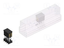 Connector: pin strips; pin header; male; PIN: 8; 2.54mm; SMT; 2x4