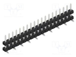 Connector: pin strips; pin header; male; PIN: 19; 2mm; SMT; 1x19