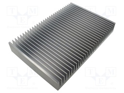 Heatsink: extruded; grilled; natural; L: 200mm; W: 300mm; H: 40mm