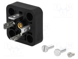 Connector: valve connector; socket; form A; 18mm; male; PIN: 4; 16A