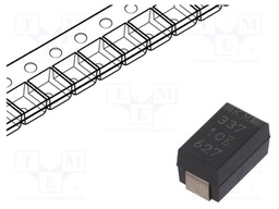 Capacitor: tantalum-polymer; 330uF; 10VDC; Case: X; 2917; ESR: 6mΩ