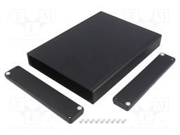 Enclosure: with panel; 1455; X: 165mm; Y: 220mm; Z: 30mm; aluminium