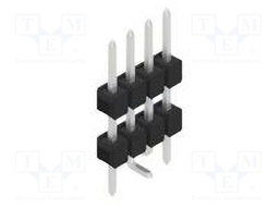 Connector: pin strips; pin header; male; PIN: 4; 2.54mm; SMT; 1x4