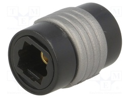 Connector: fiber optic; socket,coupler; optical (Toslink)
