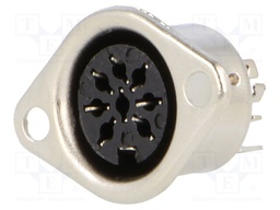 Socket; DIN; female; PIN: 8; Layout: 270° with central pin