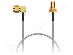 Cable; SMA male,SMA female; brown; -40÷125°C; 0÷3GHz; 500mm; 50Ω