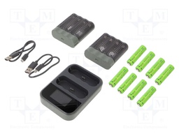 Charger: for rechargeable batteries; Ni-MH; Size: AA,AAA,R03,R6