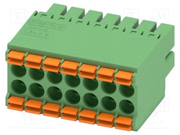 PCB connector, nominal cross section: 1.5 mm2, color: green,