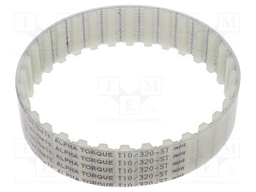 Timing belt; T10; W: 25mm; H: 4.5mm; Lw: 320mm; Tooth height: 2.5mm