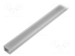 Profiles for LED modules; mat; surface,recessed; L: 1m; aluminium