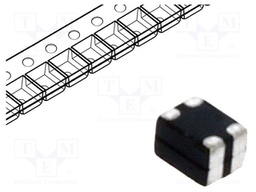 Ferrite: bead; array; Imp.@ 100MHz: 90Ω; Mounting: SMD; 150mA