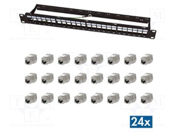 Connector: RJ45; patch panel