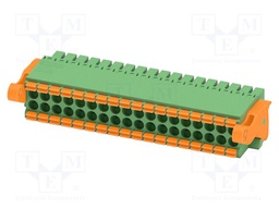 PCB connector, nominal cross section: 1.5 mm2, color: green,
