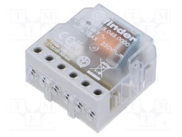 Relay: installation; bistable; NC + NO; Ucoil: 48VAC; 10A; -40÷40°C