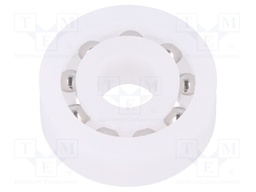 Bearing: ball; Øint: 4mm; Øout: 12mm; W: 4mm; Cage: polyamide