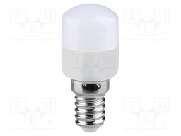 LED lamp; white cold; E14; 220÷240VAC; 180lm; P: 2W; 200°; 6500K