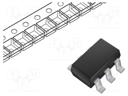 Diode: TVS array; 6V; 8A; 100W; SOT23-6; Features: ESD protection