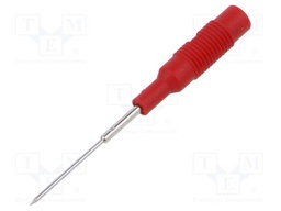 Measuring tip; 1A; red; Tip diameter: 1mm; Socket size: 4mm; 60VDC