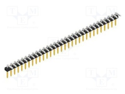 Connector: pin strips; pin header; male; PIN: 31; 2mm; THT; 1x31