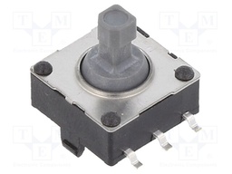 Joystick; Pos: 6; 0.02A/15VDC; SMT; 12.4x12.4x6.5mm; -20÷70°C