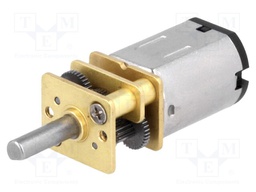 Motor: DC; with gearbox; HPCB; 6VDC; 1.5A; Shaft: D spring