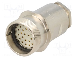 Connector: M27; ZYLIN; plug; female; soldering; for cable; PIN: 26