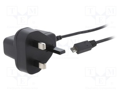 Power supply: switched-mode; voltage source; 5VDC; 1A; 5W; plug