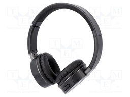 Bluetooth headphones with microphone; black; 0.02÷22kHz; 32Ω