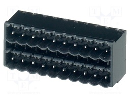 PCB headers, nominal cross section: 2.5 mm?, color: black, n