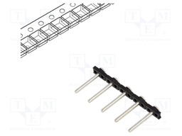 Connector: pin strips; pin header; PIN: 5; SMT; 7A; 300V; straight