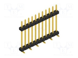 Connector: pin strips; pin header; male; PIN: 11; 2mm; SMT; 1x11